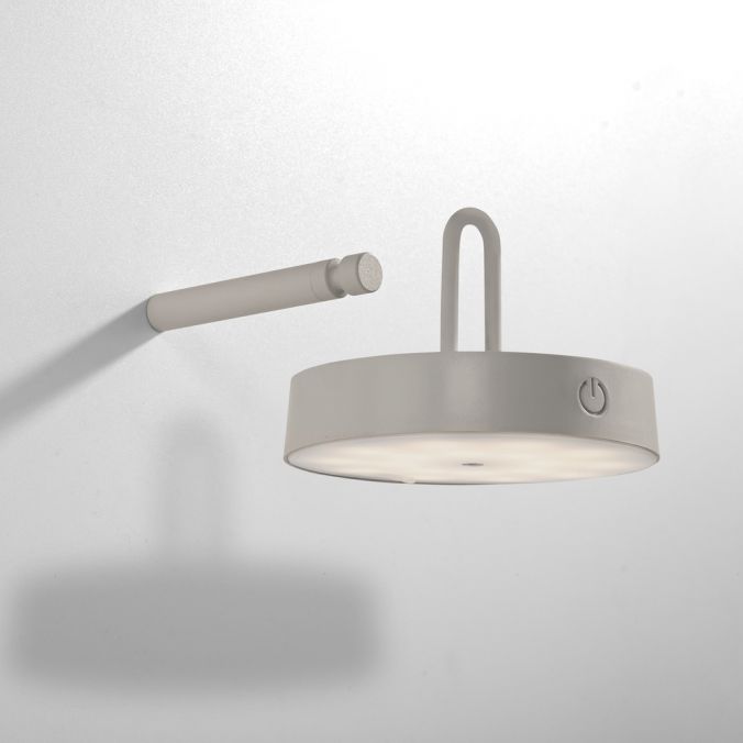 Paul Neuhaus LED Akku Wandleuchte greige dimmbar per Touch IP44 Memoryfunktion Preisnachlass