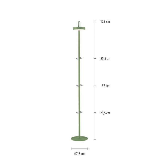 Paul Neuhaus LED Akku Stehleuchte grün Touchdimmer IP44 Innenbereich Garten Cyber Monday