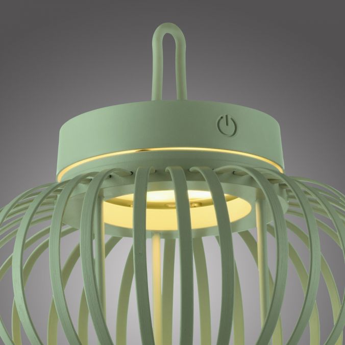 Paul Neuhaus LED Tischleuchte D=25cm grün Akkulampe USB IP44 dimmbar per Touch Weihnachtsangebot
