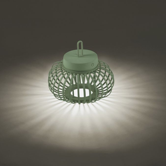 Paul Neuhaus LED Tischleuchte D=25cm grün Akkulampe USB IP44 dimmbar per Touch Weihnachtsangebot