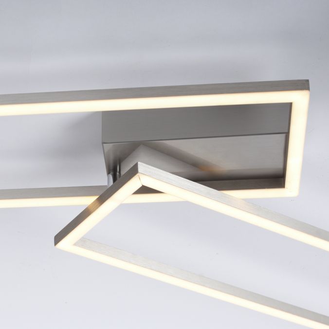 Paul Neuhaus LED Deckenleuchte, stahlfarben, warmweiß, drehbar, 2xLED Muttertagsangebot