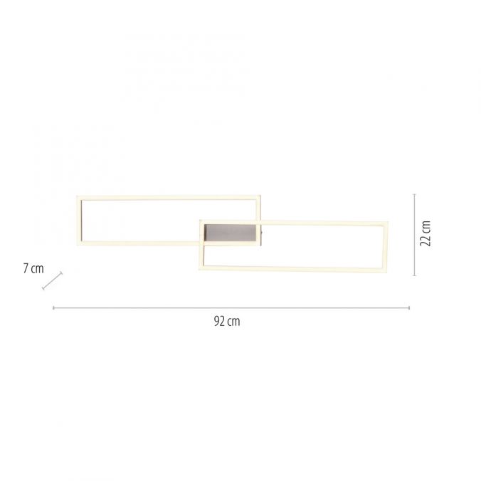 Paul Neuhaus LED Deckenleuchte, stahlfarben, warmweiß, drehbar, 2xLED Muttertagsangebot