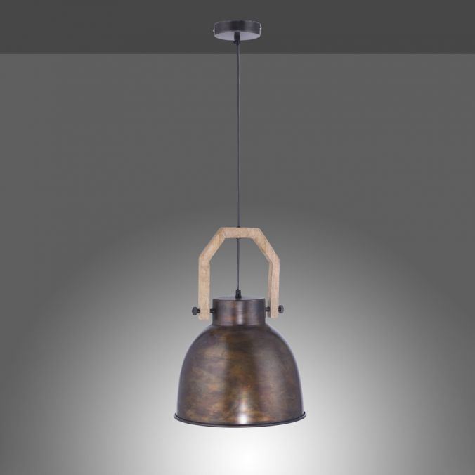 Paul Neuhaus Pendelleuchte, braun, rustikal, Industrial Stil, modern, E27 Fassung Heißer Verkauf