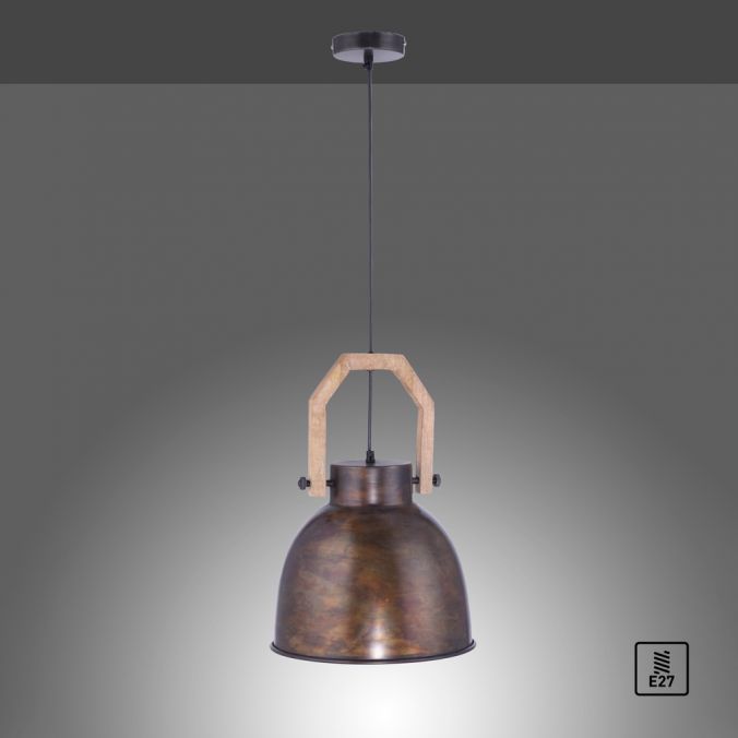 Paul Neuhaus Pendelleuchte, braun, rustikal, Industrial Stil, modern, E27 Fassung Heißer Verkauf
