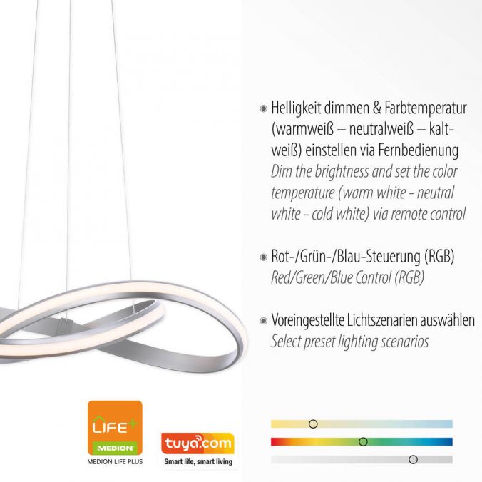 Paul Neuhaus LED Pendelleuchte Smart-Home, Lichtfarbsteuerung, Farbwechsel, dimmbar Tiefpreis