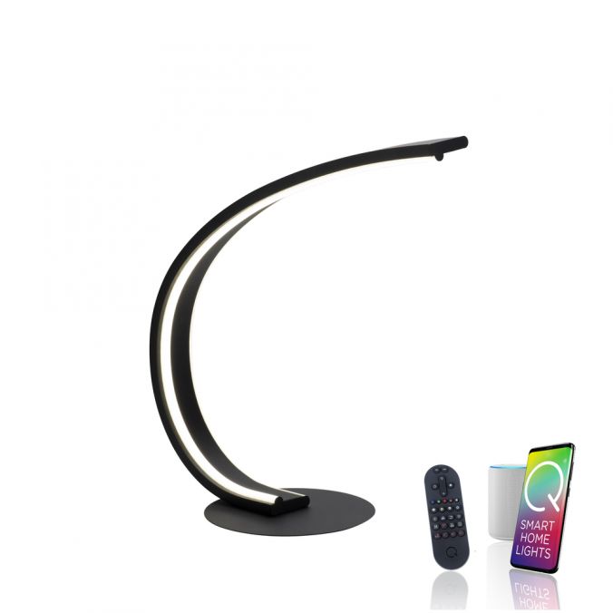 Paul Neuhaus Paul Neuhaus Q VITO LED Tischleuchte Smart Home anthrazitfarbig dimmbar