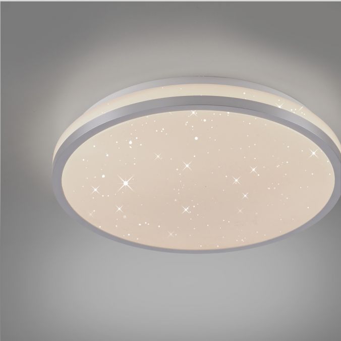 Paul Neuhaus LED Deckenleuchte D=28cm silber Sternenhimmeloptik dimmbar Neueste Stile