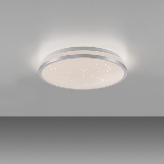 Paul Neuhaus LED Deckenleuchte D=28cm silber Sternenhimmeloptik dimmbar Neueste Stile