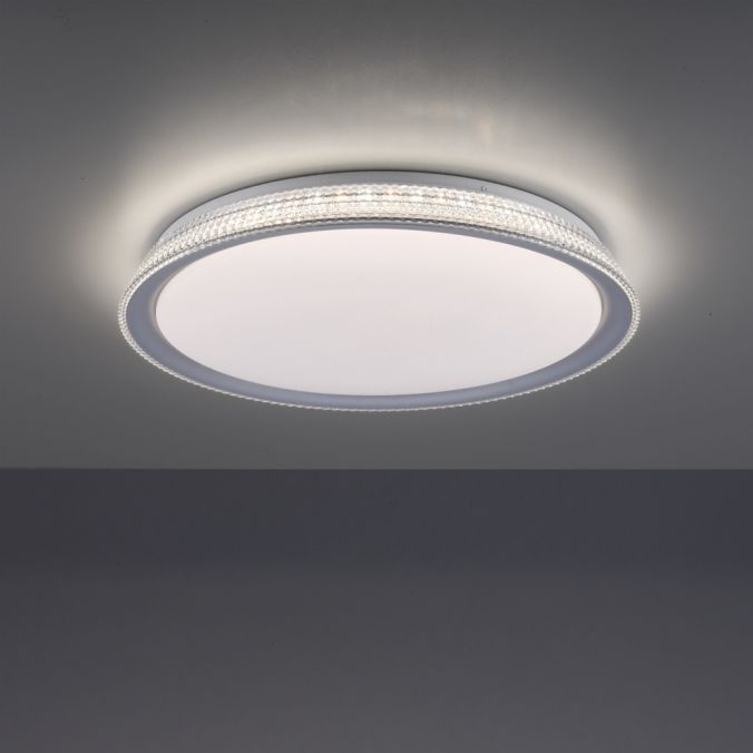 Paul Neuhaus LED Deckenleuchte, silber, rund, dimmbar, warmweiß, 3000K Letzter Tag