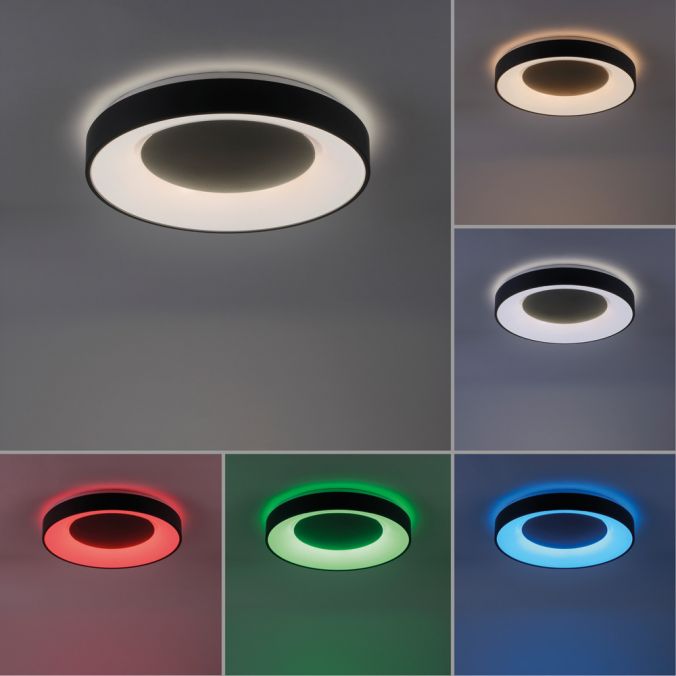 Paul Neuhaus LED-Deckenleuchte, anthrazit, dimmbar, App, Fernbedienung Bis zu 60% Rabatt