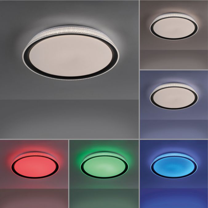 Paul Neuhaus LED-Deckenleuchte, silber, dimmbar, App, Fernbedienung Bis zu 65% Rabatt