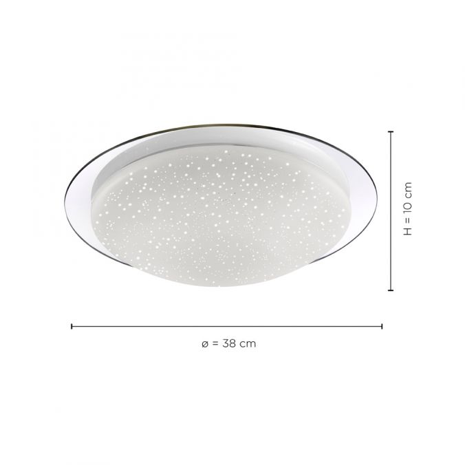 Paul Neuhaus LED-Deckenleuchte, Sternenhimmeloptik, Lichtfarbsteuerung, dimmbar, modern Nur für heute