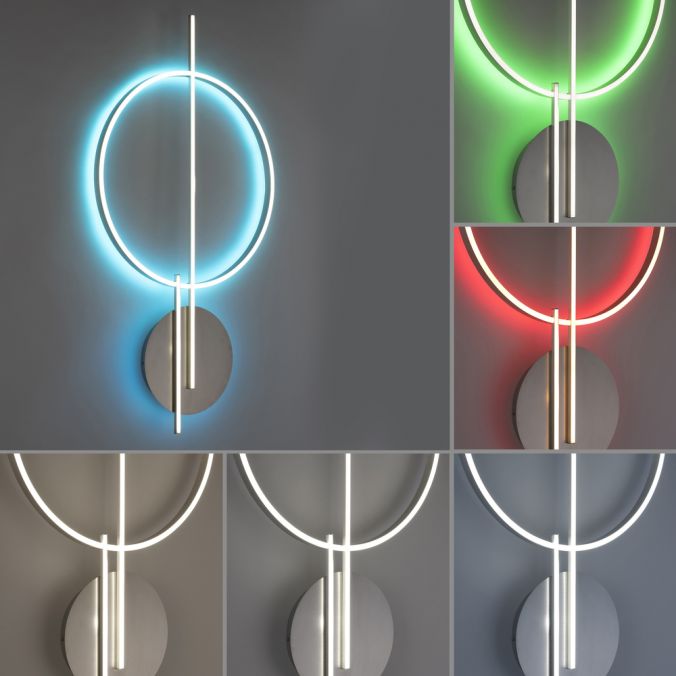 Paul Neuhaus Paul Neuhaus Q ARKOA LED Deckenleuchte Smart Home silberfarbig dimmbar RGB Super Rabatt