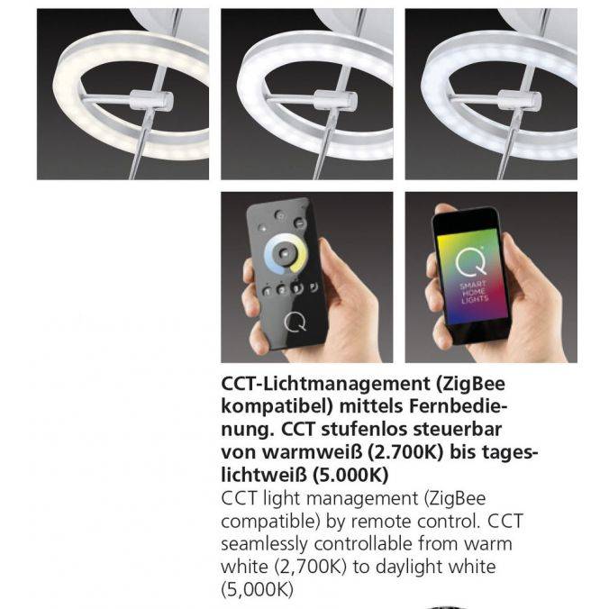 Paul Neuhaus Paul Neuhaus,Q-AMY, LED-Tischleuchte, CCT, dimmbar, Smart-Home(Auslauf) 50% Rabatt mit kostenlosem Versand