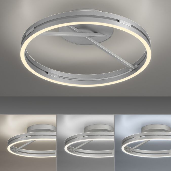Paul Neuhaus Paul Neuhaus LED Deckenleuchte PURE Loop aluminium Fernbedienung Auslauf