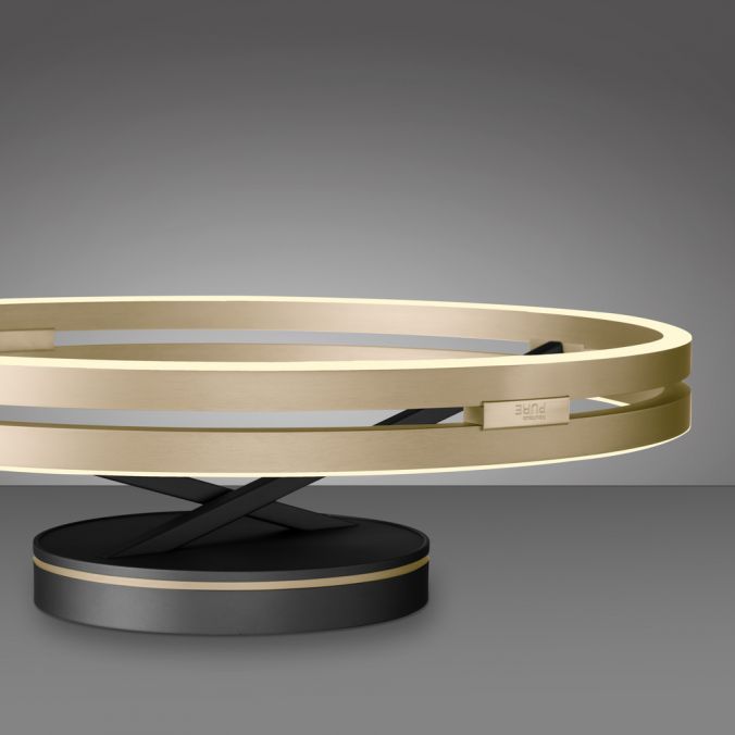 Paul Neuhaus Paul Neuhaus LED Deckenleuchte PURE Loop schwarz-messing Fernbedienung Verkauf