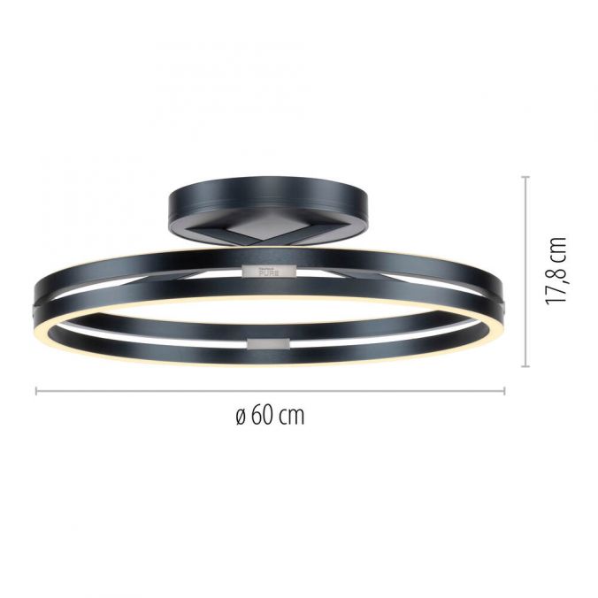 Paul Neuhaus Paul Neuhaus LED Deckenleuchte PURE Loop grau Fernbedienung Angebote