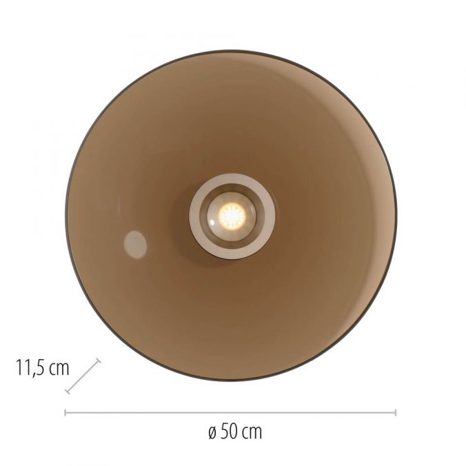 Paul Neuhaus Paul Neuhaus LED Deckenleuchte Pure Moon bronze Amberfarben dimmbar Hotsell
