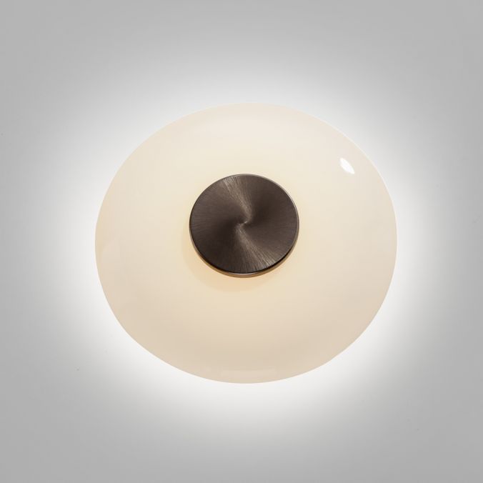 Paul Neuhaus Paul Neuhaus LED Wand- und Deckenleuchte PURE Vitrum dark-metal brown Fabrikverkauf