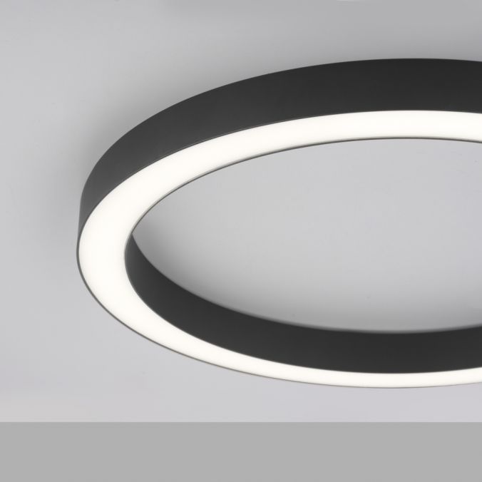 Paul Neuhaus Paul Neuhaus LED Deckenleuchte PURE-LINES ROUND anthrazit 50x50 dimmbar CCT Flash Sale