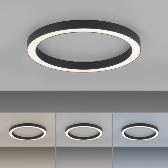 Paul Neuhaus Paul Neuhaus LED Deckenleuchte PURE-LINES ROUND anthrazit 50x50 dimmbar CCT Flash Sale