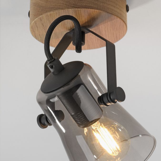 Paul Neuhaus LED Wandleuchte 1 flammig Echtholz mit Eiche dreh und schwenkbar Valentinstagsangebot