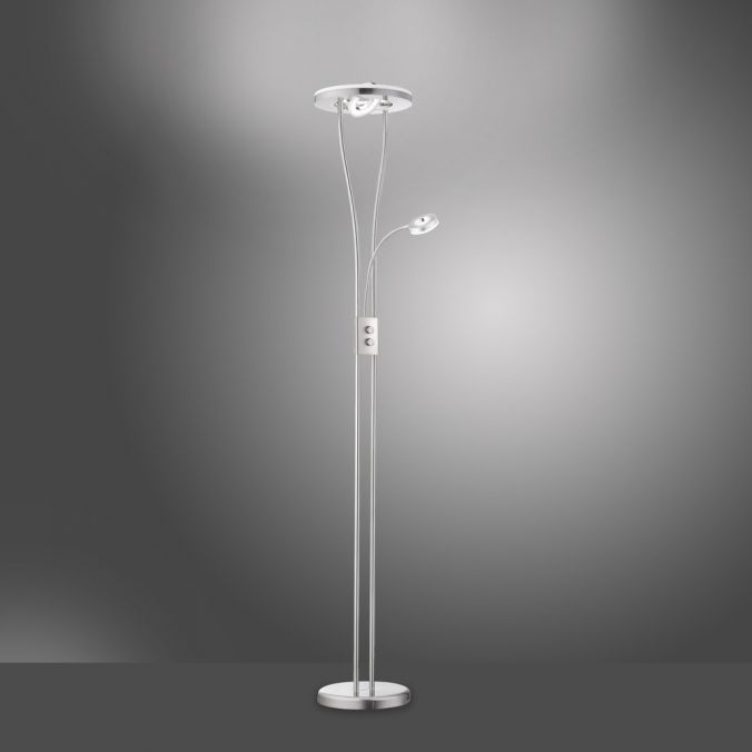 Paul Neuhaus LED-Deckenfluter, stahlfarben, Leseleuchte, dimmbar, warmweißes Licht Neueste Mode