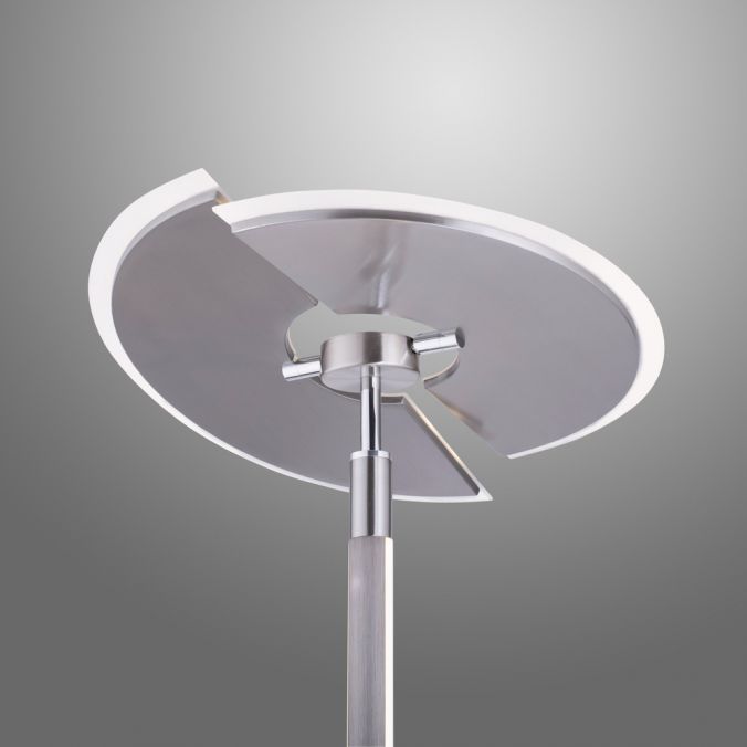 Paul Neuhaus Paul Neuhaus PURE MUTIL LED Deckenfluter silber farbig Leselicht dimmbar Große Rabatte