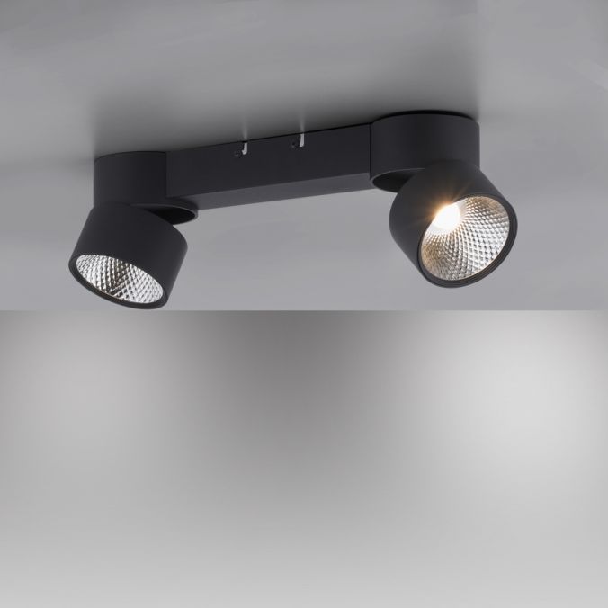 Paul Neuhaus Paul Neuhaus LED Deckenleuchte PURE-NOLA schwarz 2 flammig drehbar dimmbar Bestseller