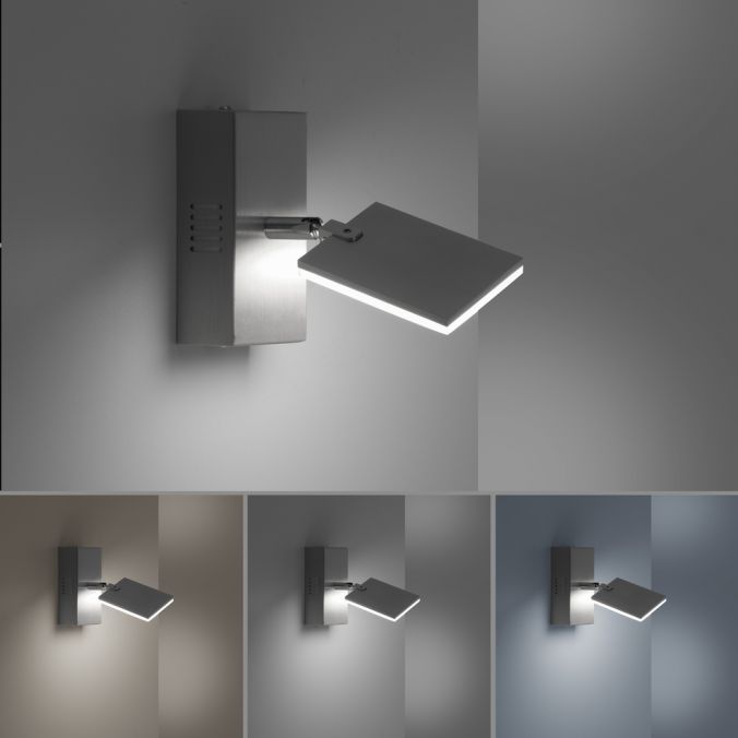 Paul Neuhaus Paul Neuhaus PURE MIRA LED Wandleuchte aluminium 1 flammig drehbar dimmbar Räumungsverkauf