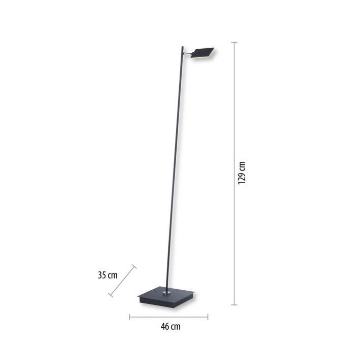 Paul Neuhaus Paul Neuhaus PURE MIRA LED Stehleuchte anthrazit dimmbar Fußbschalter Tägliche Deals