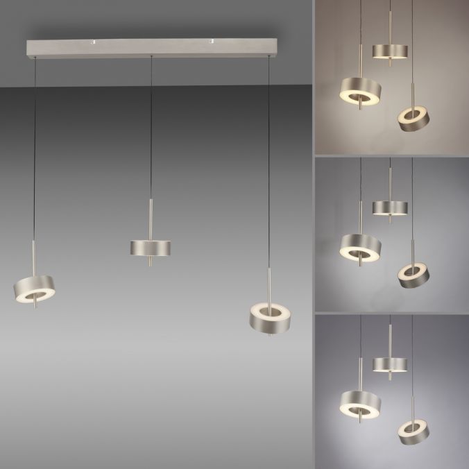Paul Neuhaus Pendelleuchte Q-ROTATE 3 flammig aluminium höhenverstellbar Smart Home Super Sparpreis