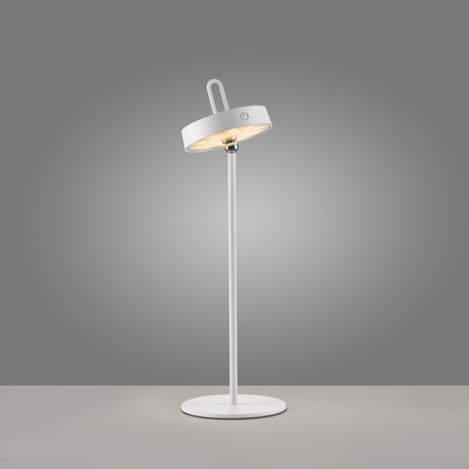 Paul Neuhaus LED Tischlampe weiß Akku Touchdimmer spritzwassergeschützt USB Letzte 3 Tage