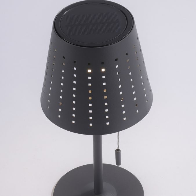 Paul Neuhaus LED Tischleuchte, anthrazit, modern, inkl. Zugschalter, solarbetrieben Letzter Tag