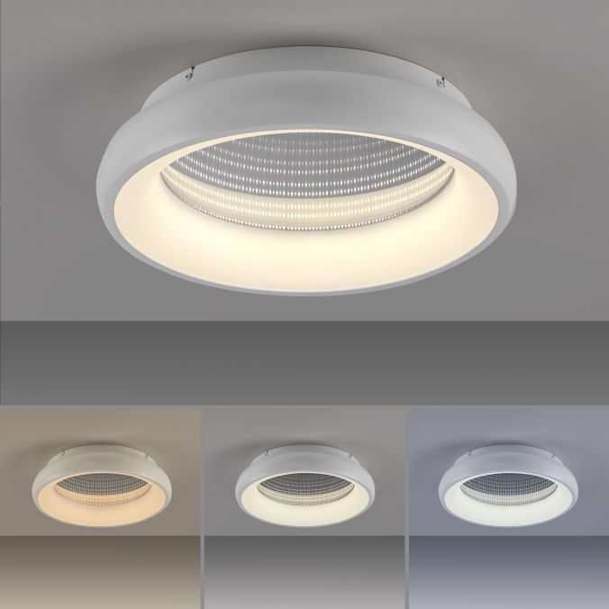 Paul Neuhaus LED Deckenleuchte weiß mit Tunneleffekt dimmbar Fernbedienung CCT Bis zu 65% Rabatt