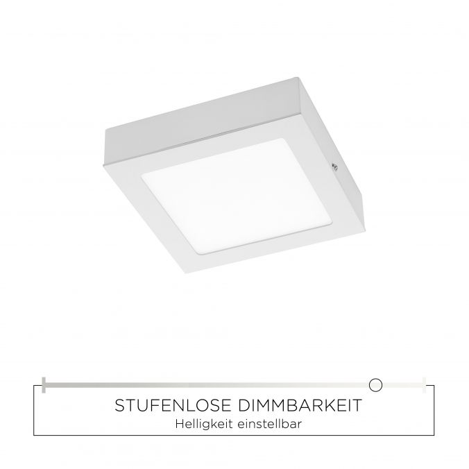 Paul Neuhaus LED-Einbauleuchte, weiß, quadratisch, warmweiß, dimmbar, blendfrei, modern Sonderangebot der Fabrik