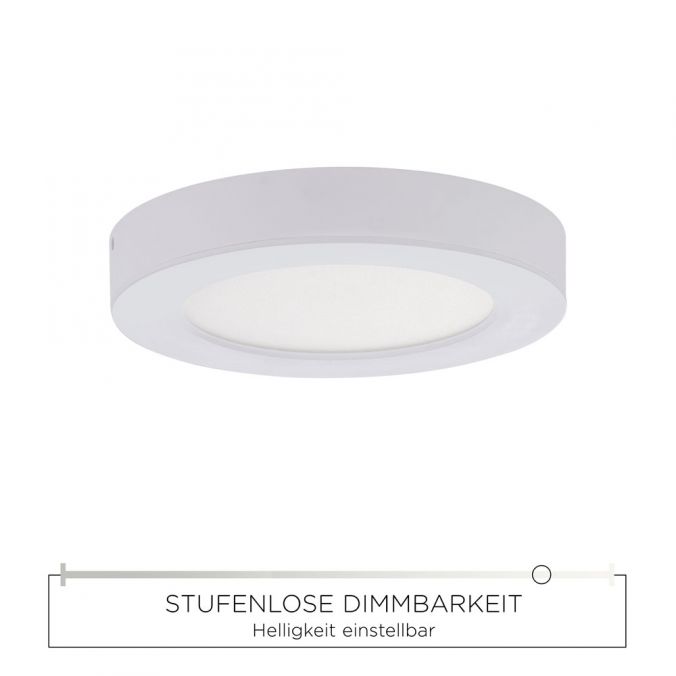 Paul Neuhaus LED Einbauleuchte, Aufbauleuchte weiß, weißes Kunststoffglas Bis zu 55% Rabatt