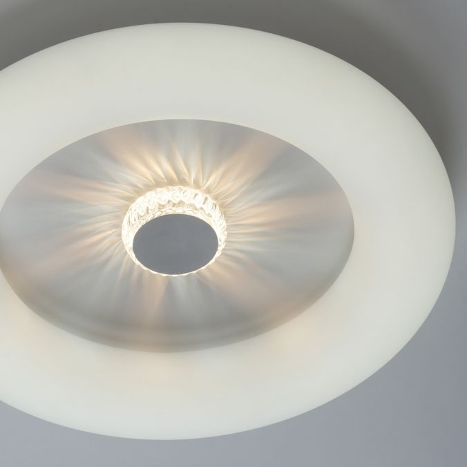 Paul Neuhaus LED Deckenleuchte weiß rund 50x50 Kristalleffekte dimmbar steuerbar CCT Speichern exportieren