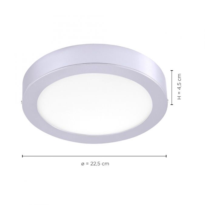 Paul Neuhaus LED-Einbauleuchte in silber und rund mit warmweißer Lichtfarbe mit Dimmfunktion Black Friday Preise