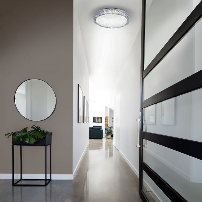 Paul Neuhaus LED-Deckenleuchte, Sternenhimmel, Lichtfarbsteuerung, Ø 40cm, modern 50% Rabatt für begrenzte Zeit