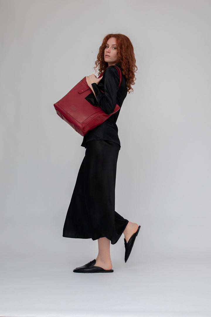 Philini Carry all Shopper in rot - Elena Fabrikladen