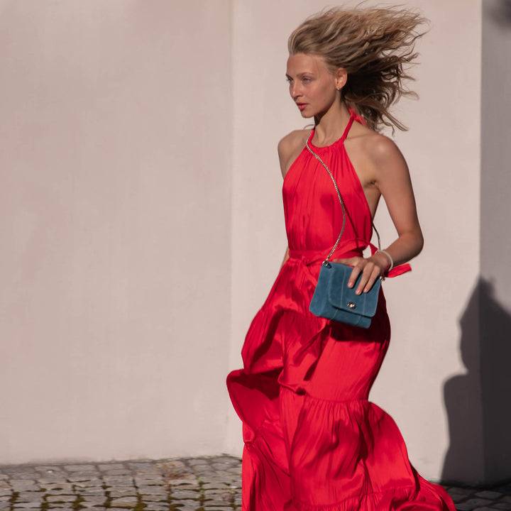 Philini Umhängetasche Turquoise Elegant - Marina Meist gekauft