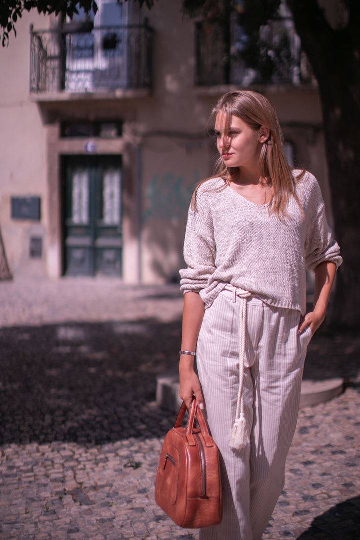 Philini Handtasche Vintagestyle in cognac Domi Top Angebot
