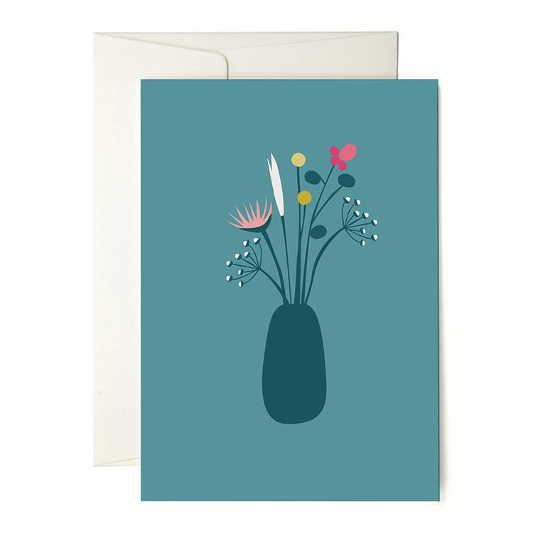 Pleased To Meet New Flower Vase Grusskarte Pleased To Meet New Flower Vase Grusskarte
