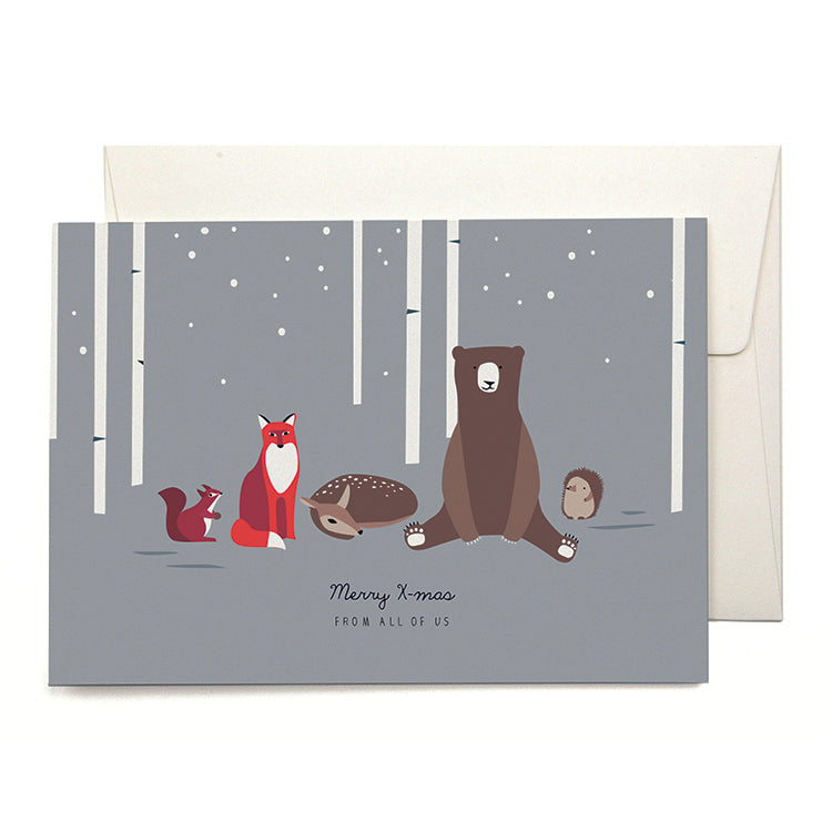Pleased To Meet Forest Animals Grusskarte Pleased To Meet Forest Animals Grusskarte