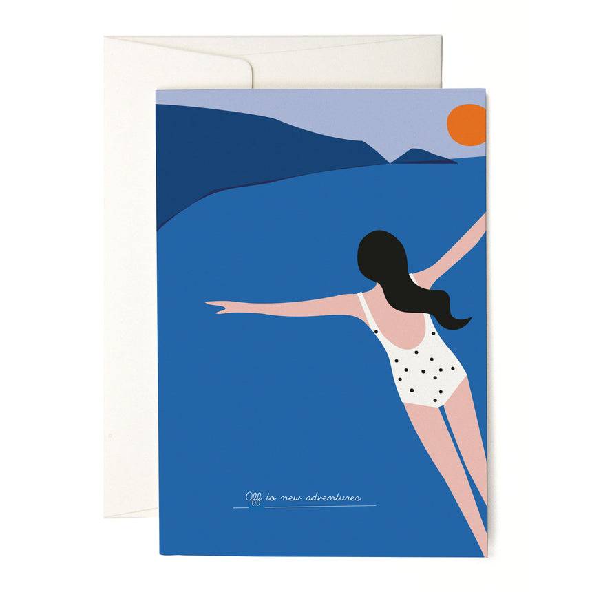Pleased To Meet Cliff Diving Grusskarte Osterangebot