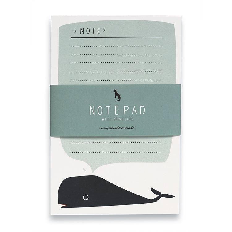 Pleased To Meet Whale Notizblock A6 Große Rabatte