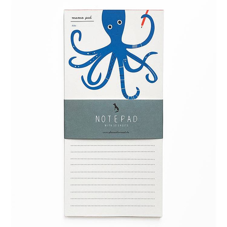 Pleased To Meet Octopus Notizblock Räumungsverkauf