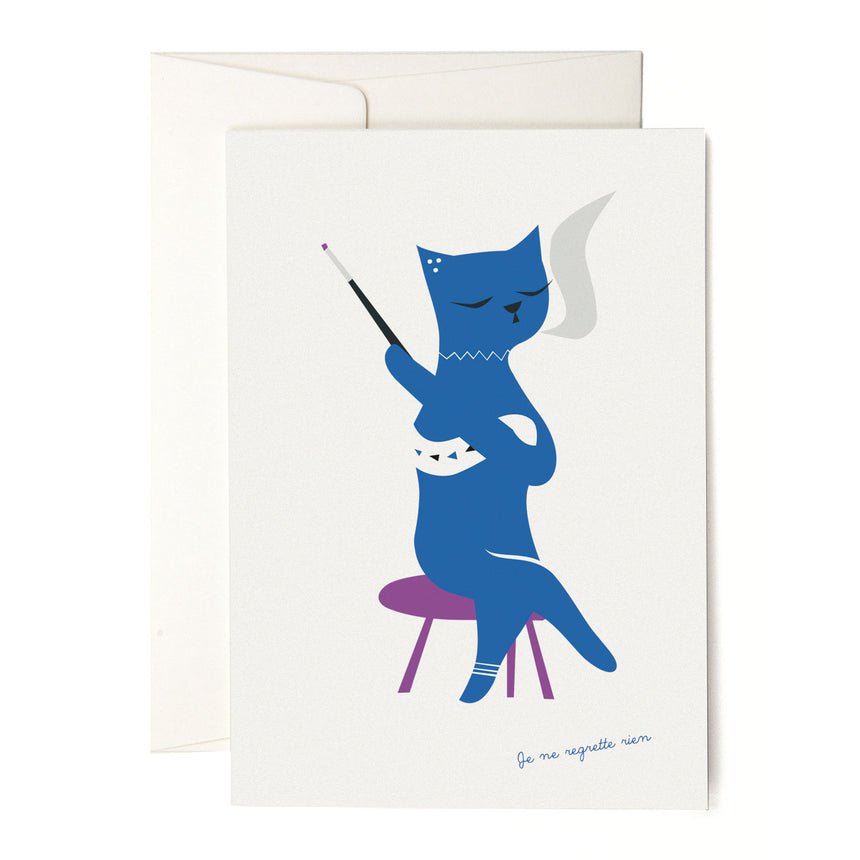 Pleased To Meet Blue Cat Grusskarte Wochenangebot