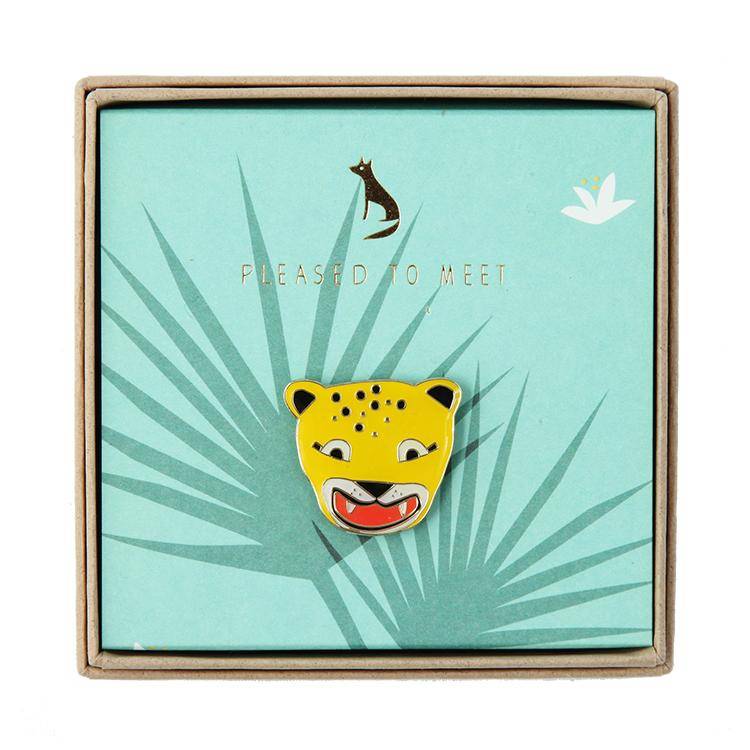 Pleased To Meet Leopard Pin Fabrikverkauf